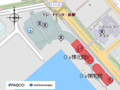 ATCビルの付近図