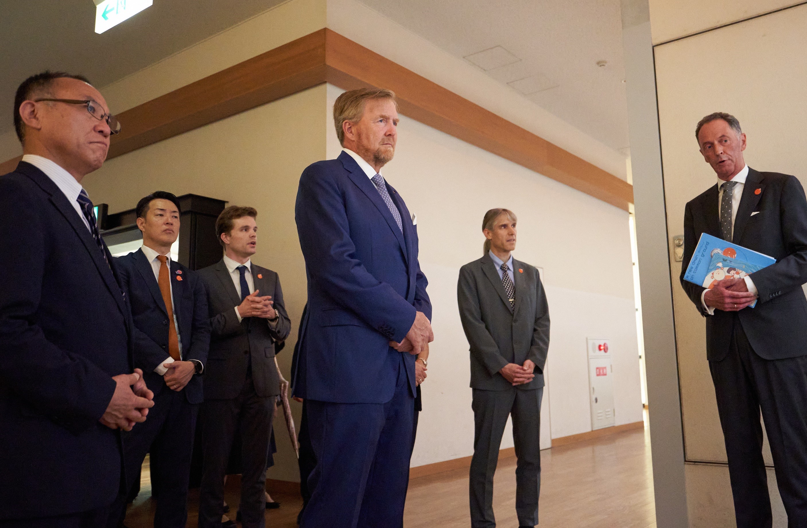 大阪城天守閣特別展示のオランダ国王の視察について