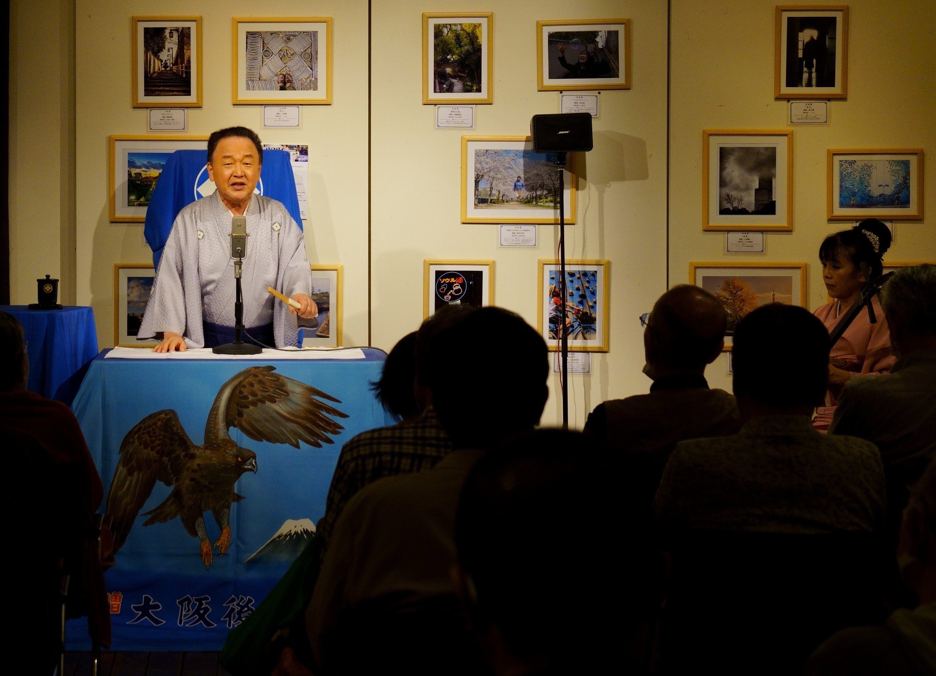 一心寺門前浪曲寄席の様子