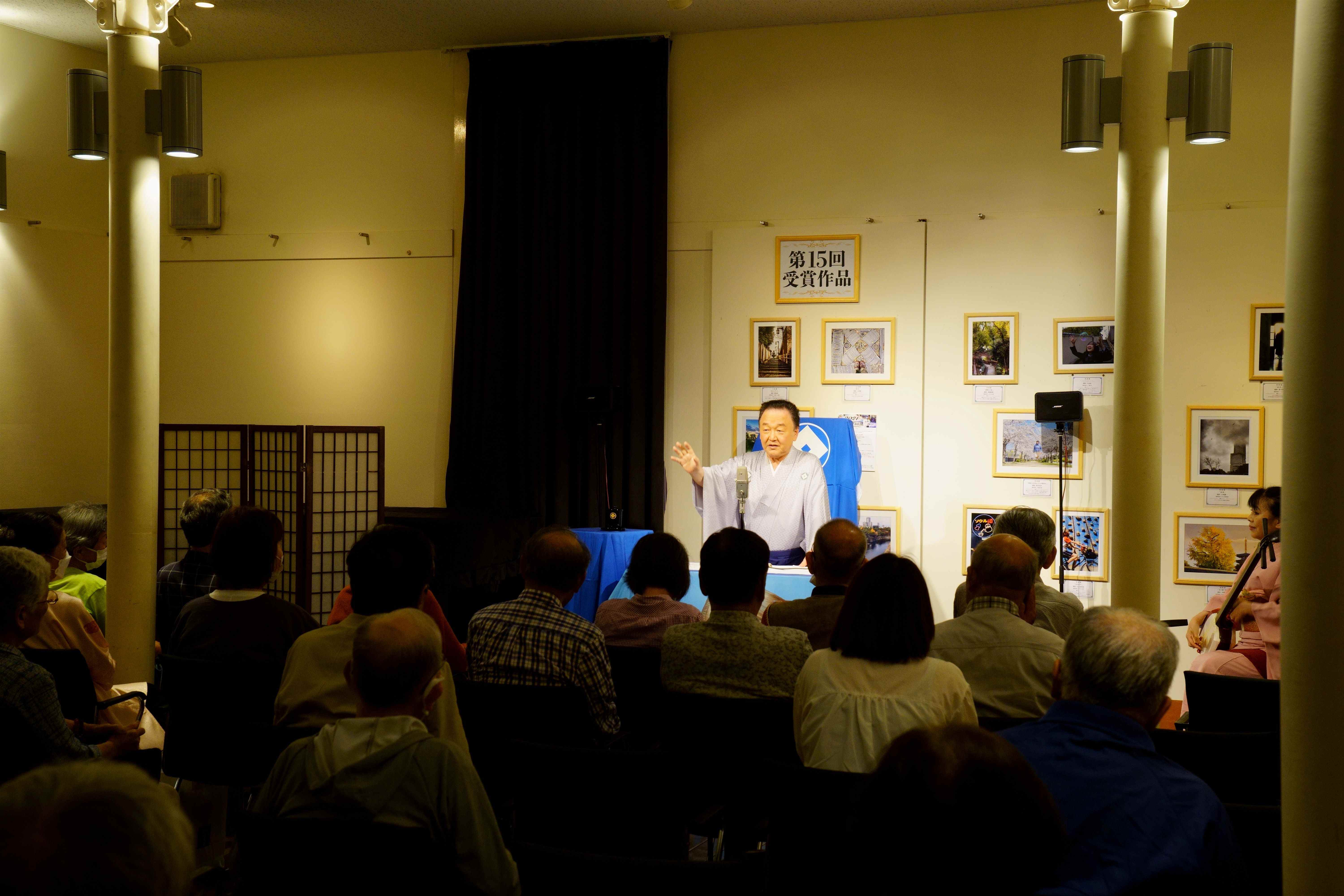 一心寺門前浪曲寄席の様子1