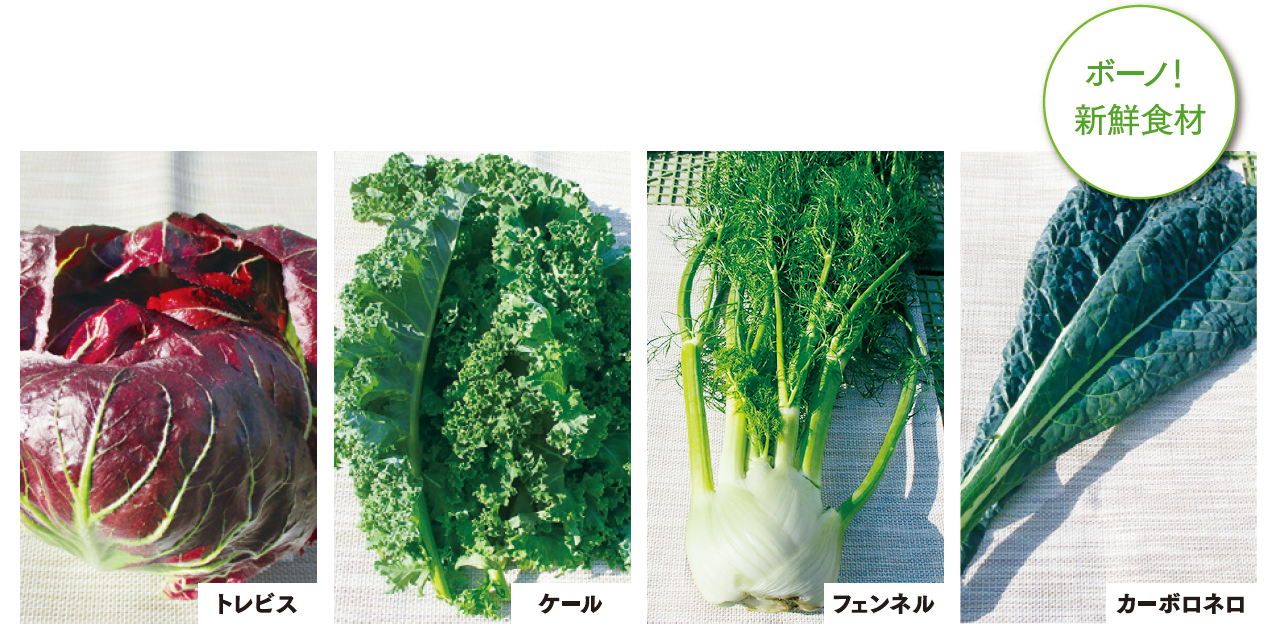 イタリア野菜　ボーノ！新鮮食材