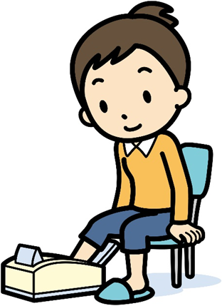 検診を受けている女性