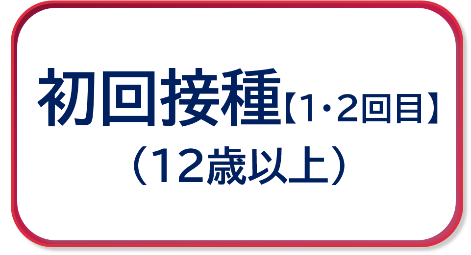 初回接種（1・2回目）12歳以上