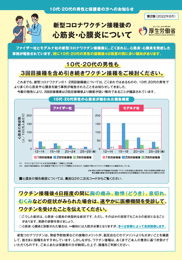 厚生労働省作成のチラシ