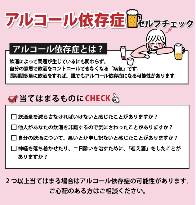 アルコール依存症セルフチェック