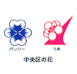 区の花のイラスト