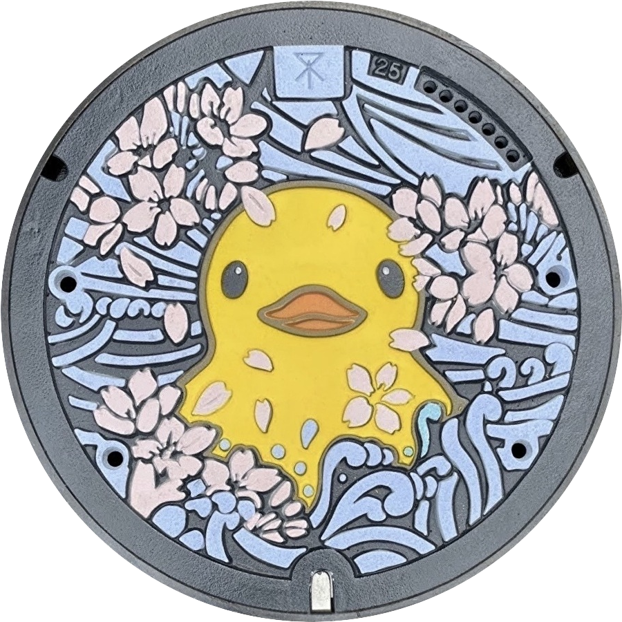 マンホール蓋のデザイン画像