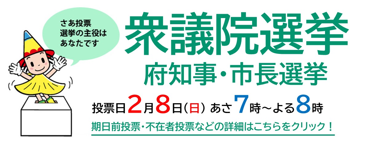 衆議院選挙／大阪府知事・市長選挙