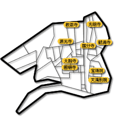 寺院の地図です