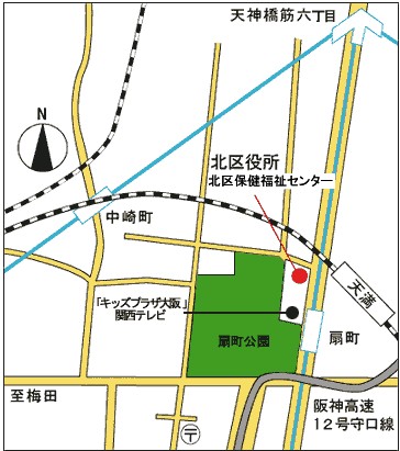 北区役所　位置図