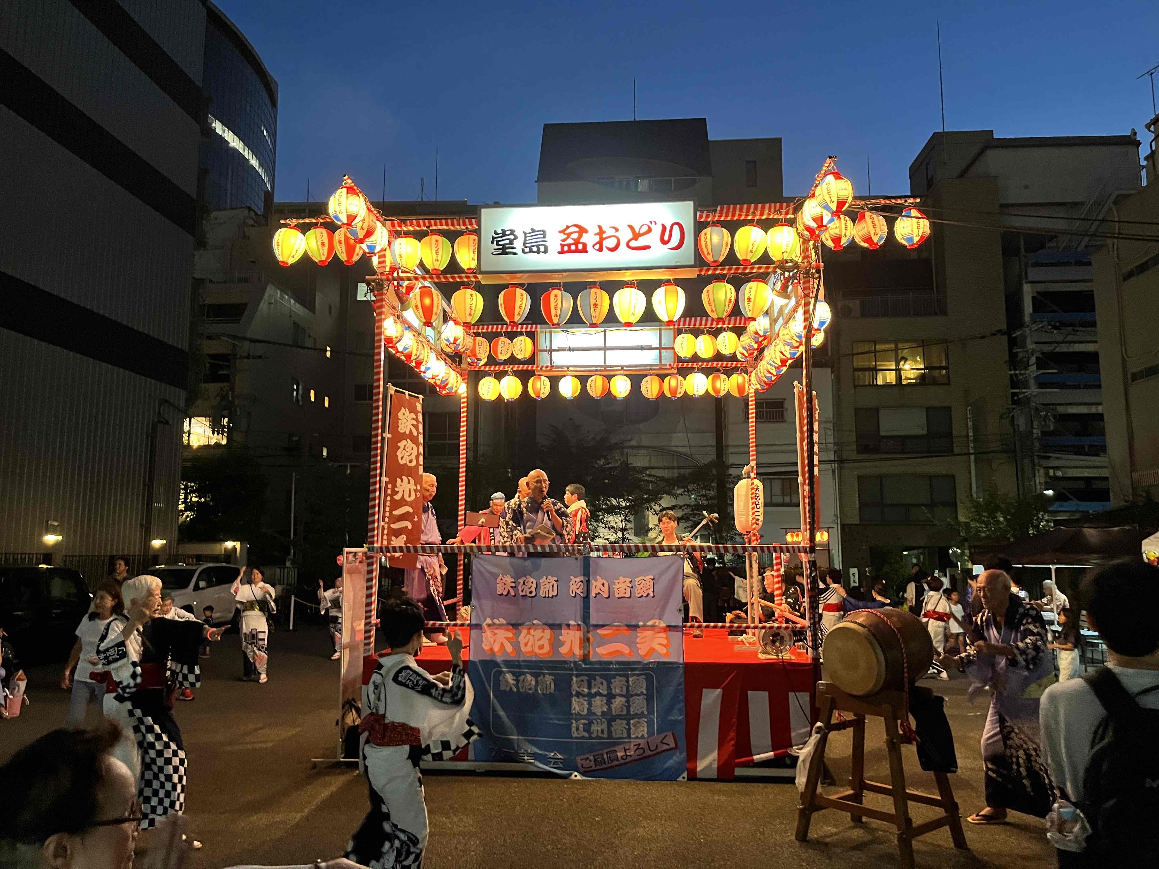 堂島盆踊り大会の様子