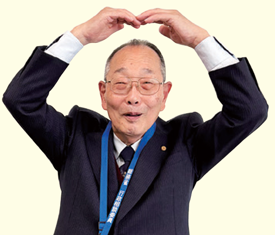 「何でもOK」のポーズをとる行政相談委員