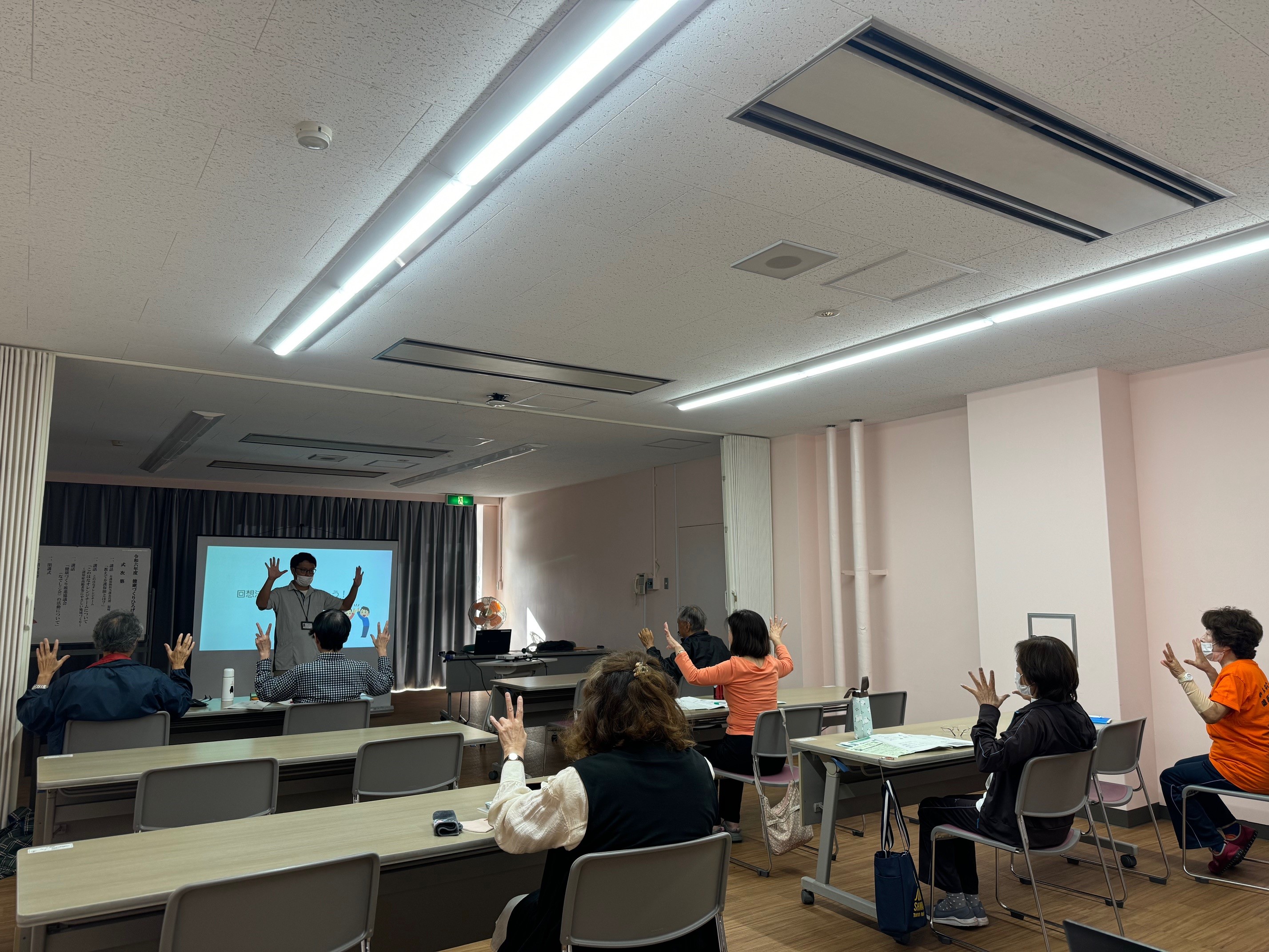 認知症予防のお話の様子