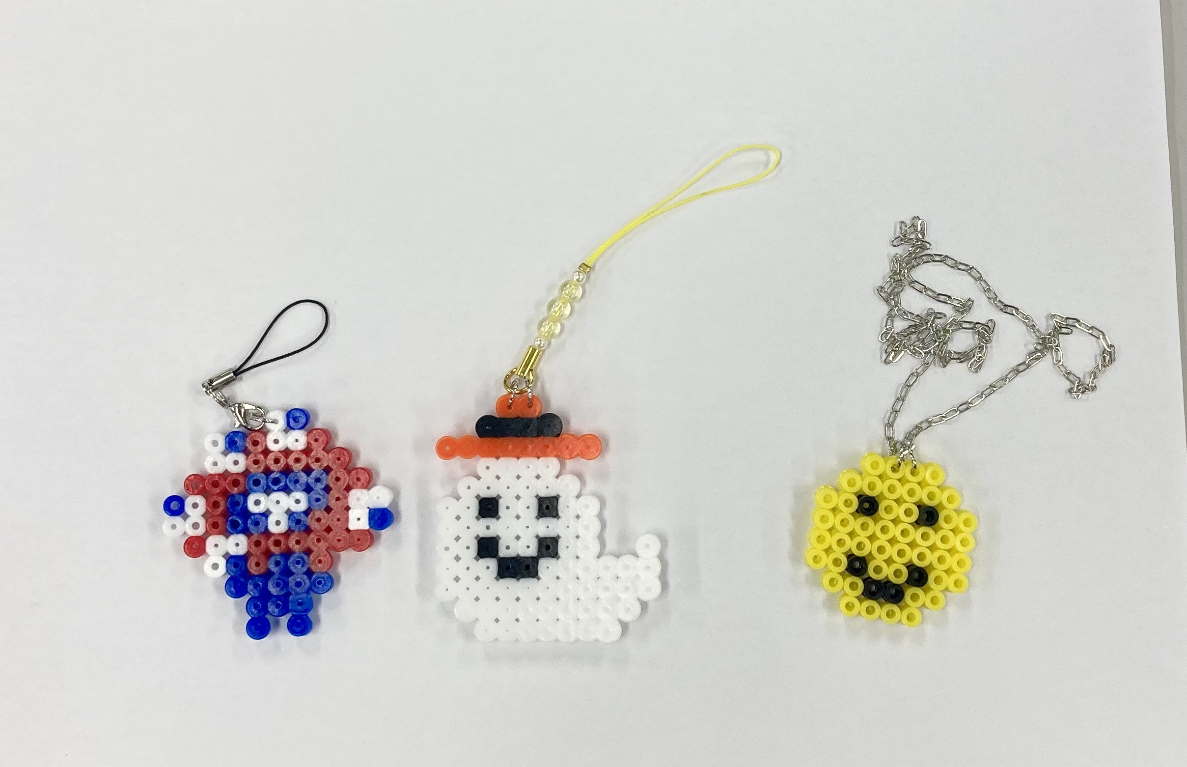 アイロンビーズで作成するキャラクター例
