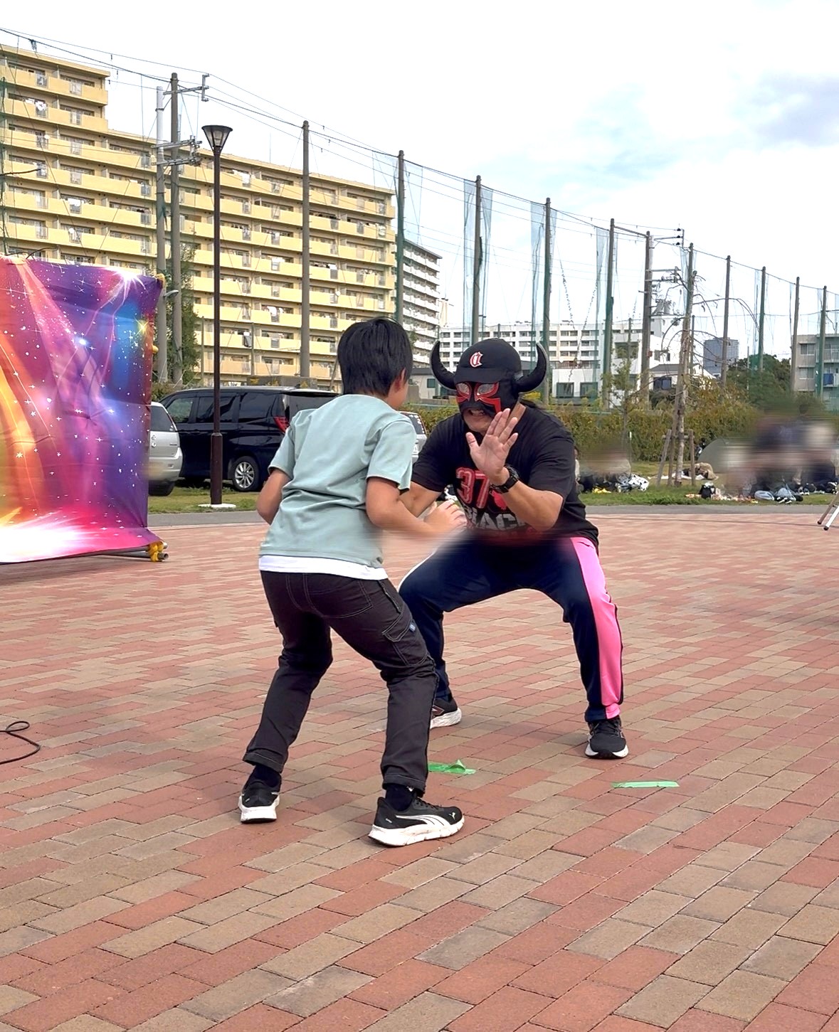 手押し相撲大会の様子