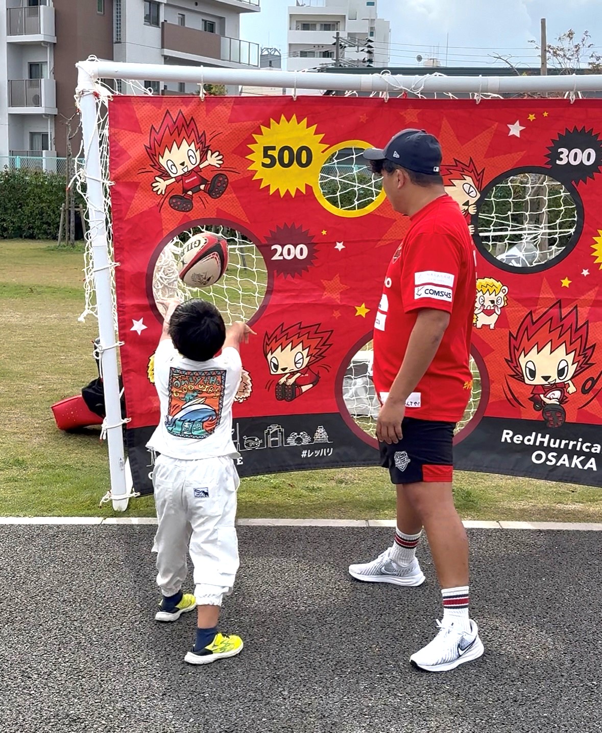 レッドハリケーンズ大阪ブースの様子