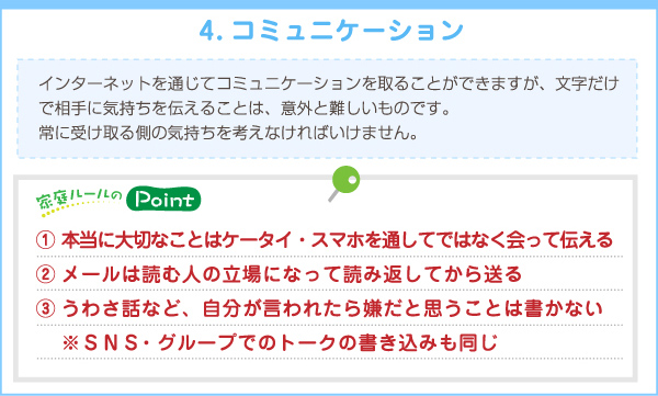 コミュニケーションのルールに関する画像