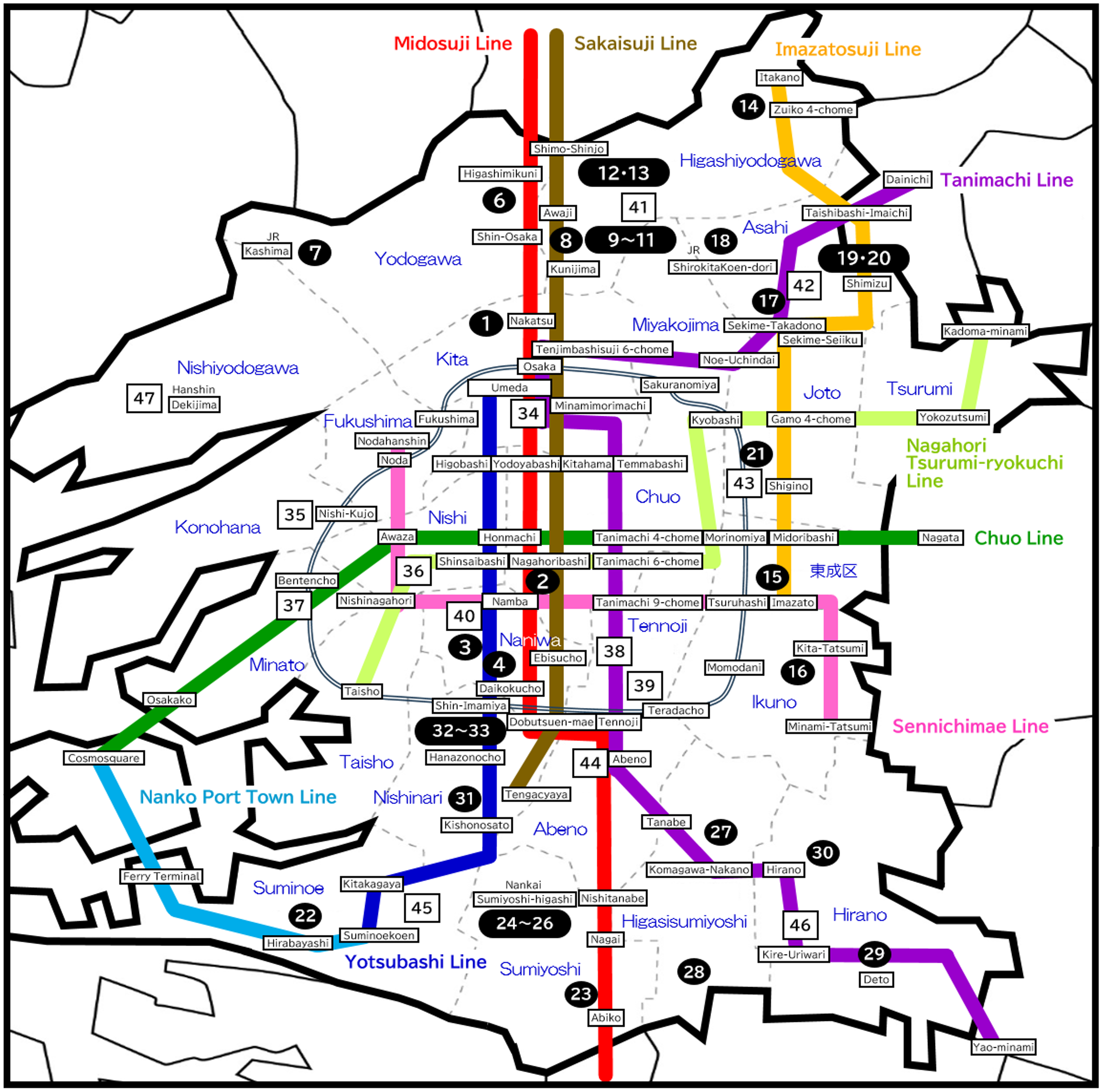 教室一覧表（場所）ローマ字