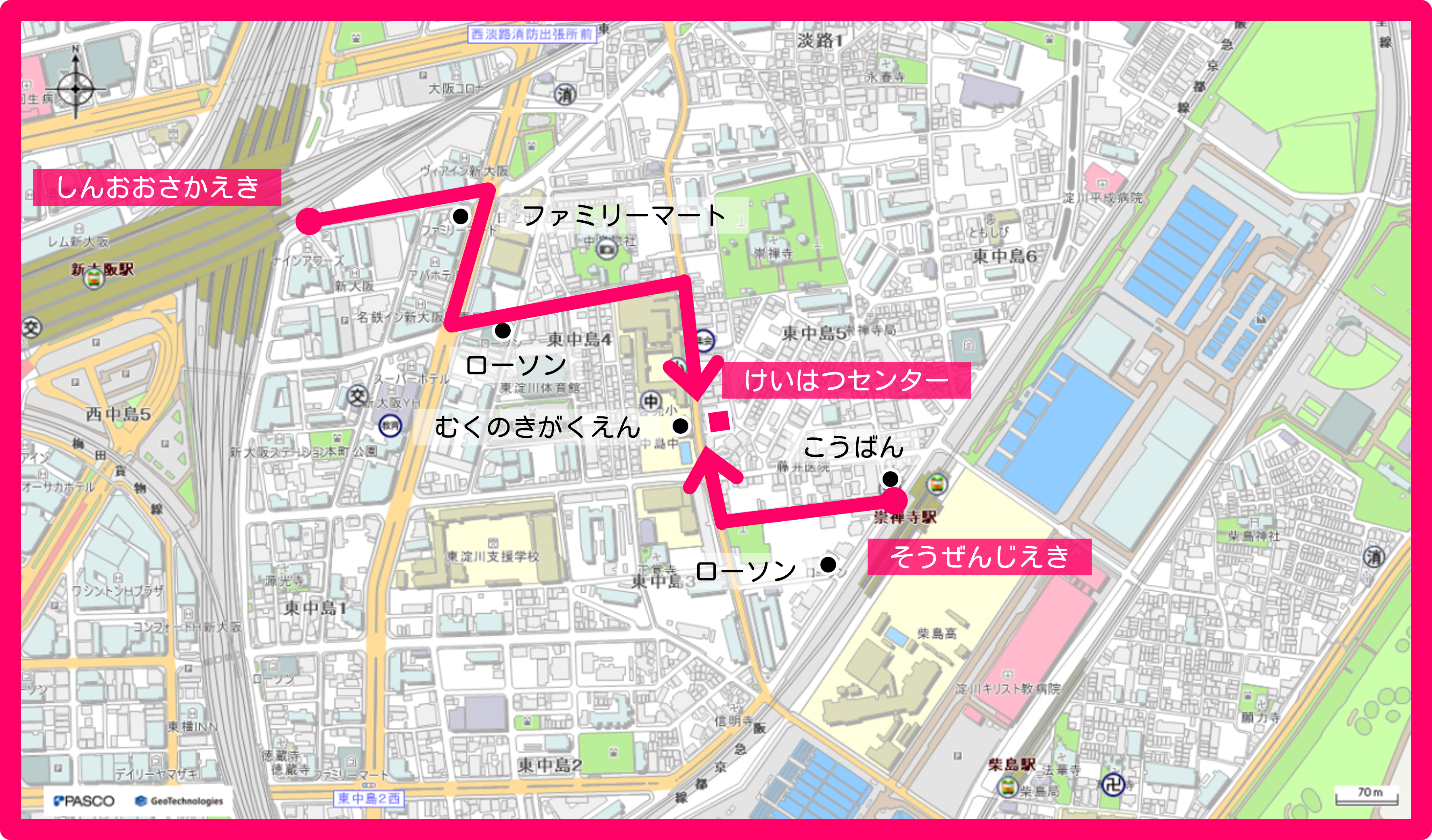 教室周辺地図