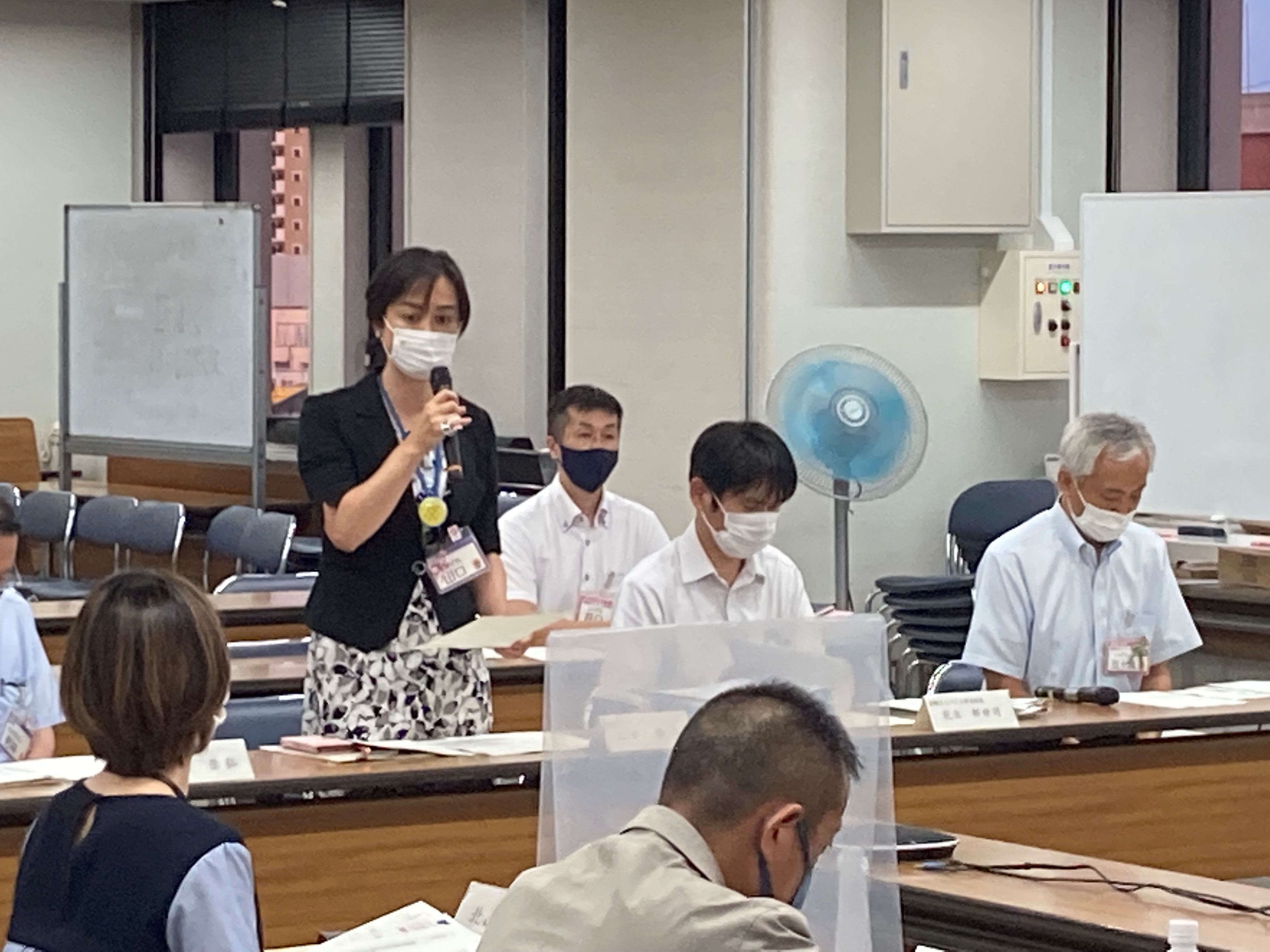 山口区長があいさつする写真