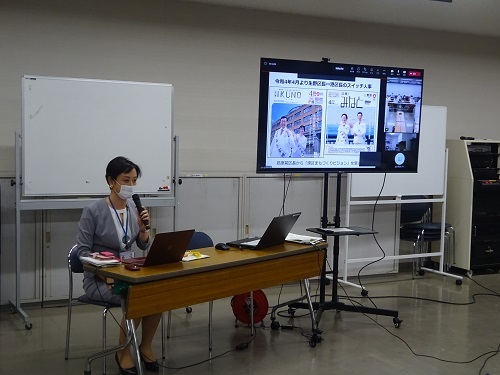 山口区長があいさつする写真