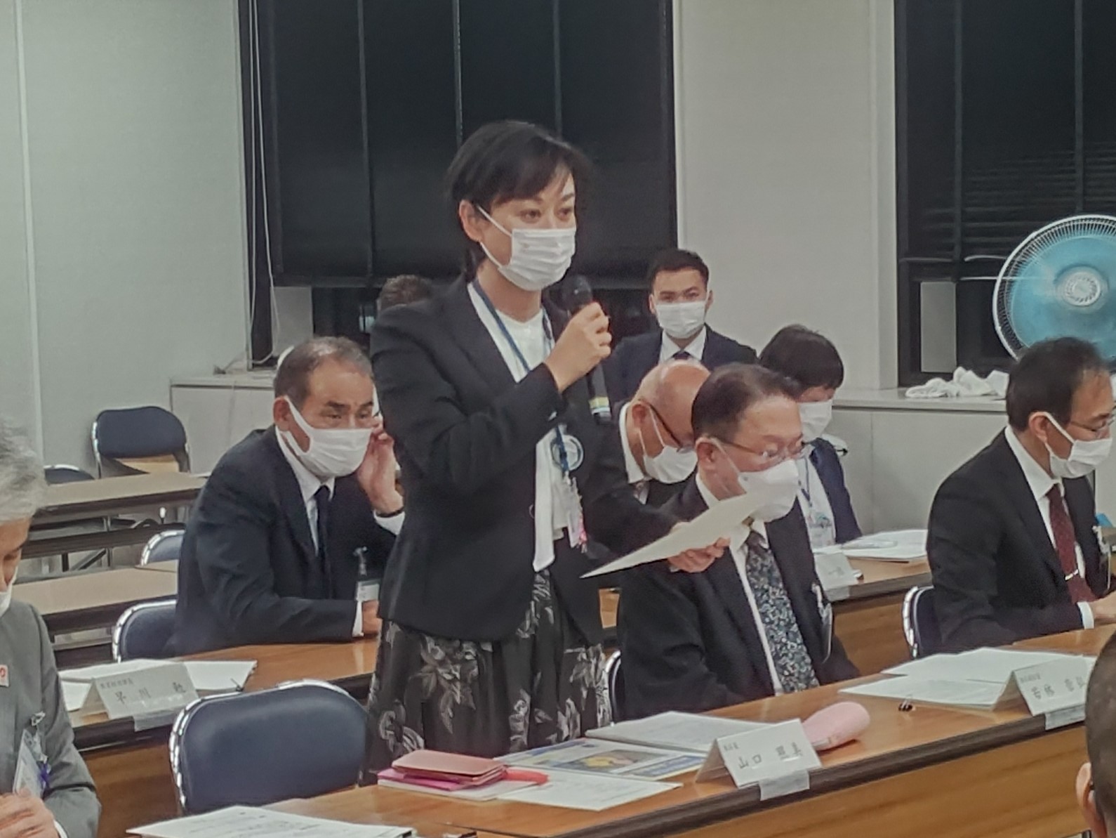 山口区長があいさつする写真