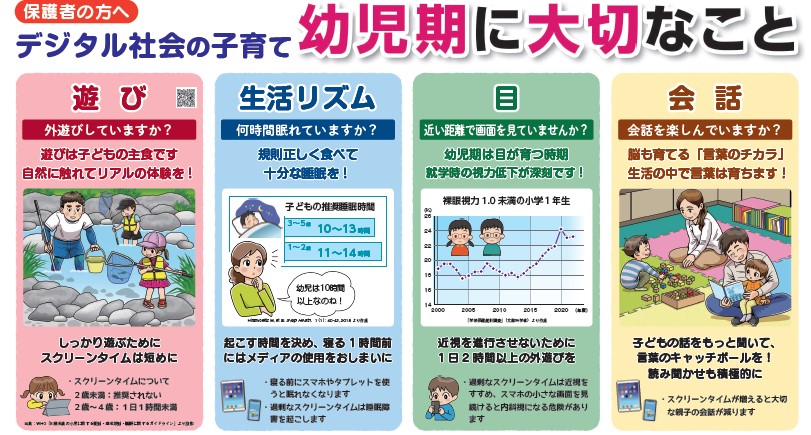 デジタル社会の子育てにおいて幼児期に大切なことの画像