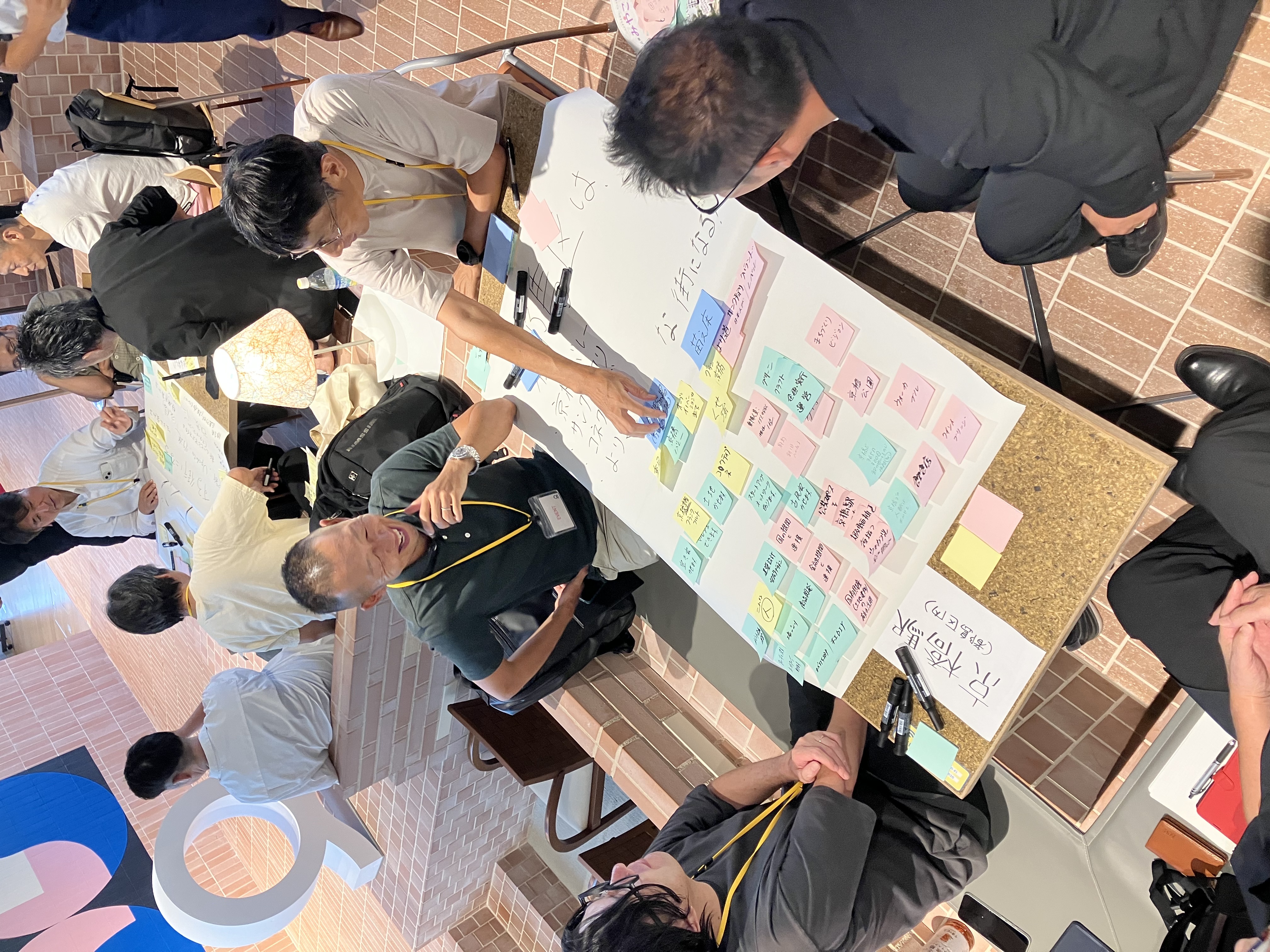 京橋駅周辺地域のありたい未来への思いやアイデアを語りあう人々