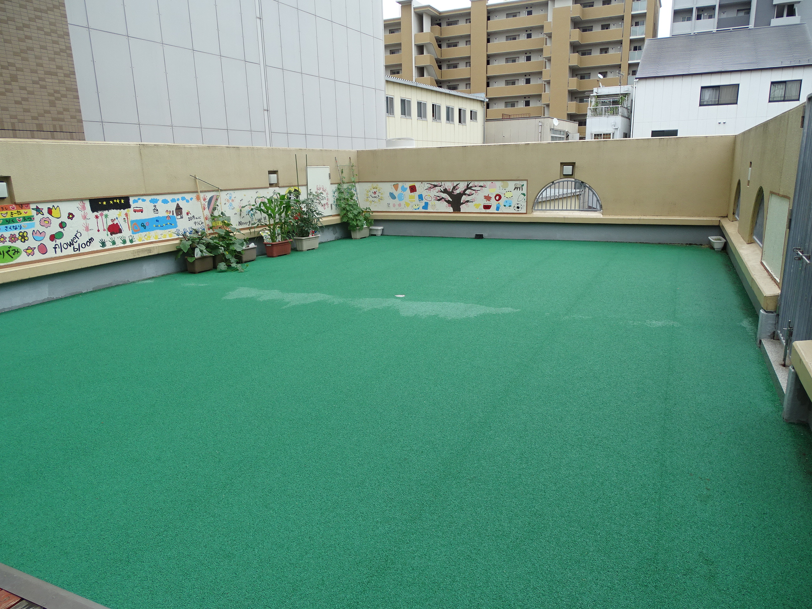 中庭の様子