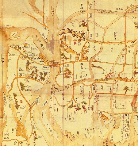 難波往古図 ; 河州雲茎寺什物 (大阪古地図集成 第1図)