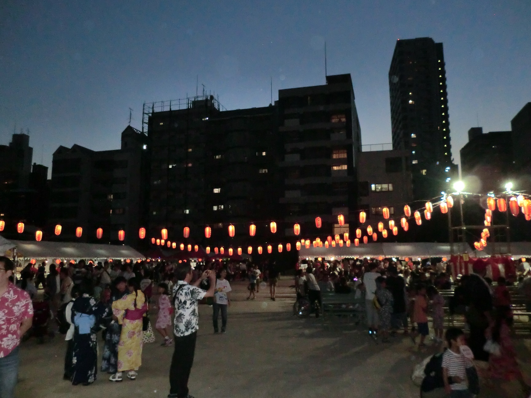 日吉地域盆踊り大会の様子