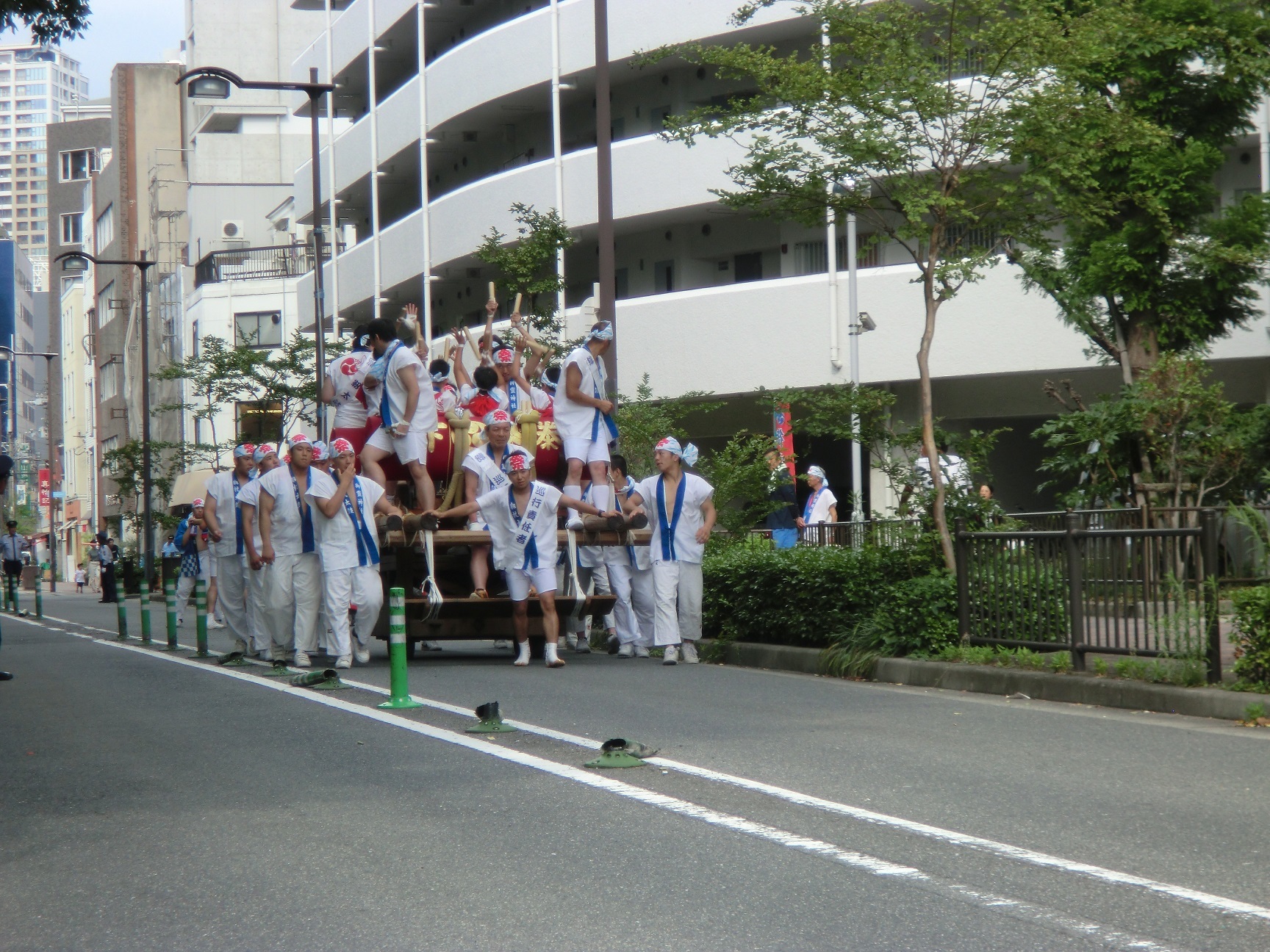 靱太鼓祭りの様子