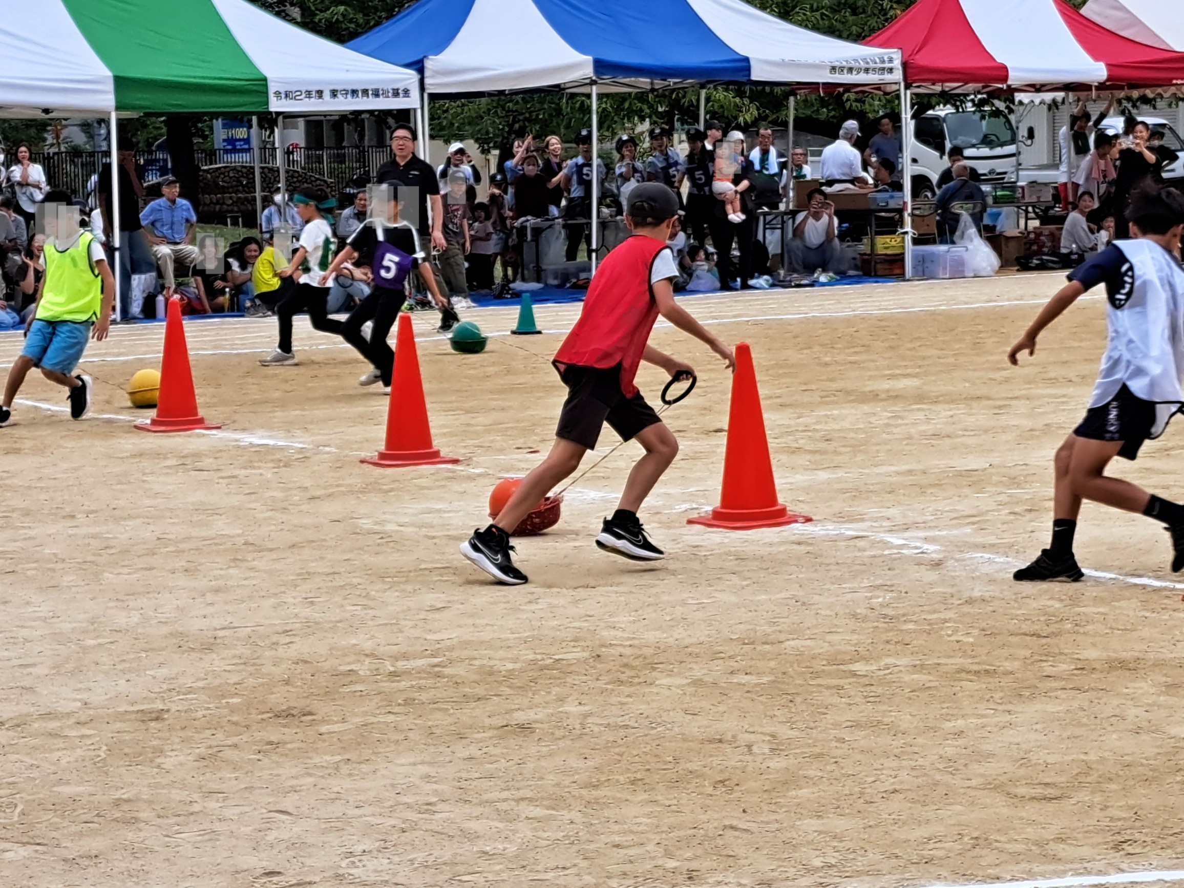 ざる引きの様子