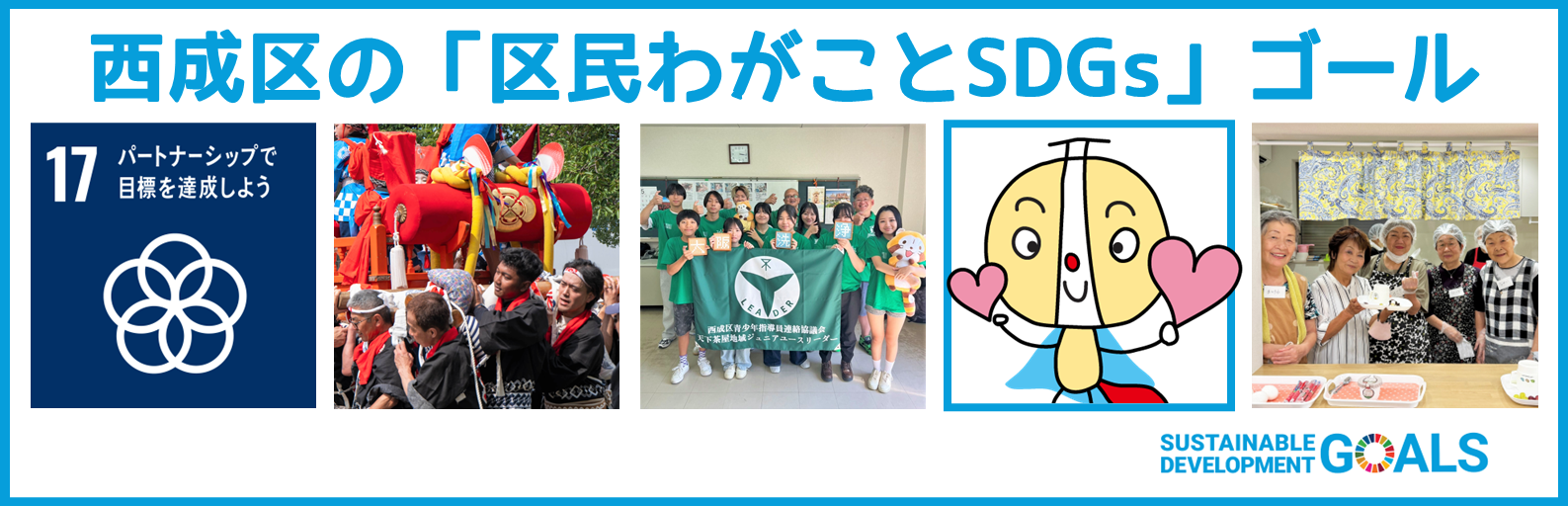 西成区の「区民わがことSDGs」ゴール