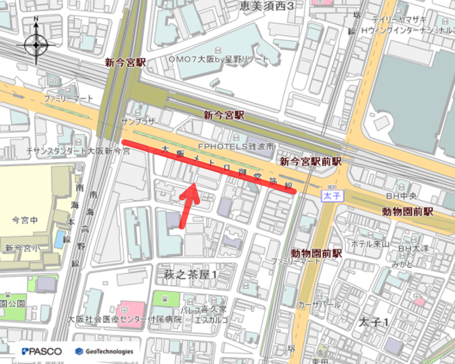 動物園前駅自転車置場