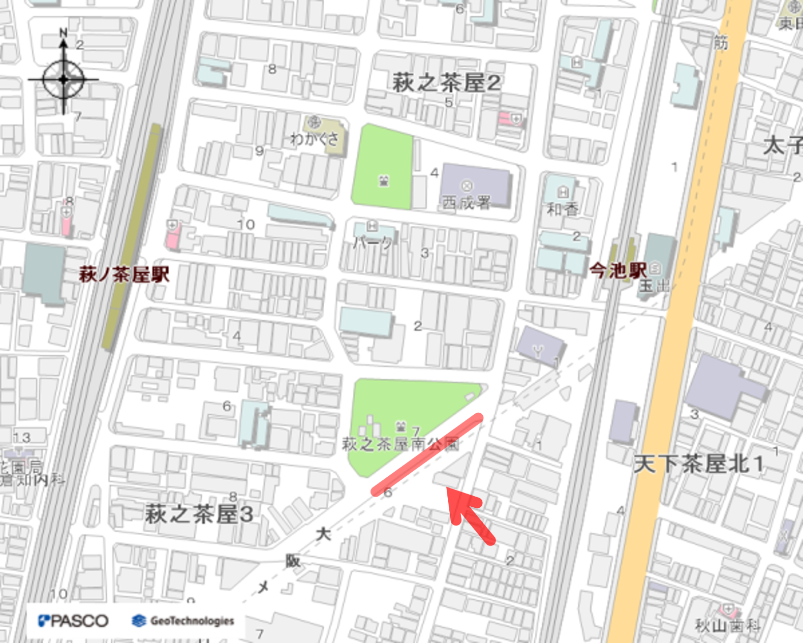 萩之茶屋南公園南自転車置場