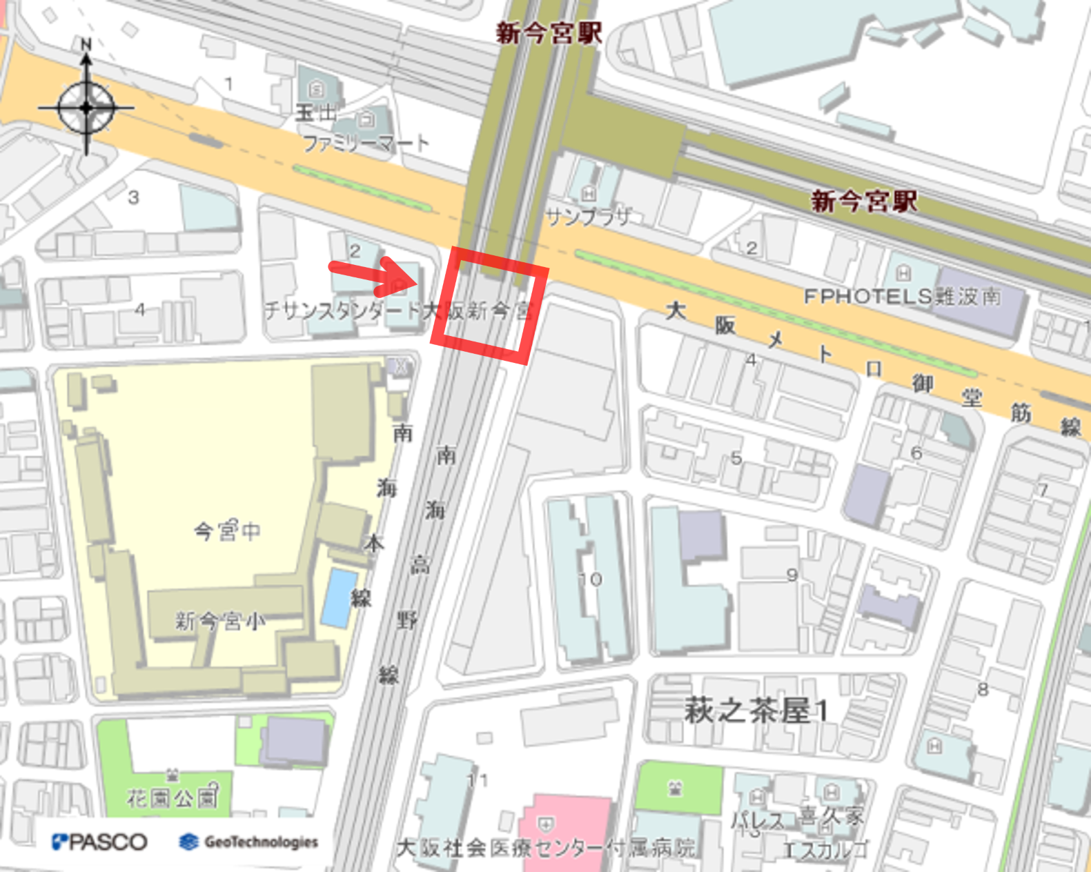 南海新今宮駅南高架下自転車置場　
