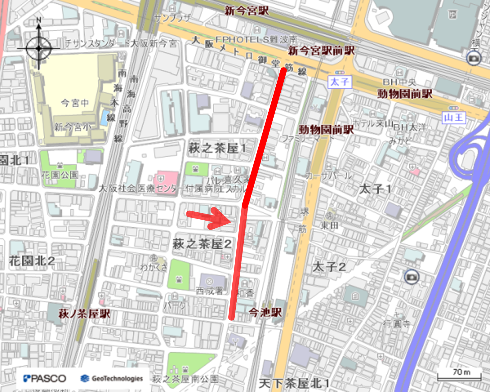 住吉神社前通線自転車置場　