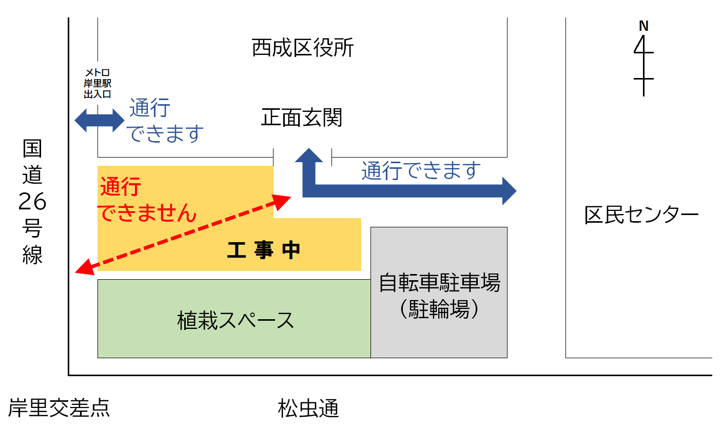 工事区域の見取り図