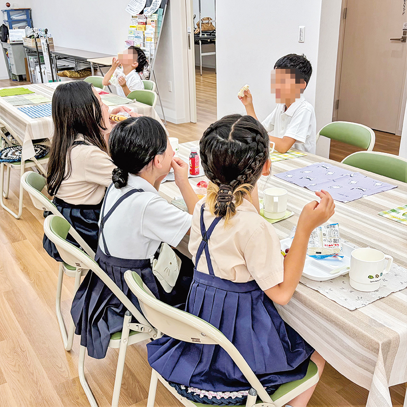 朝食こども食堂の様子