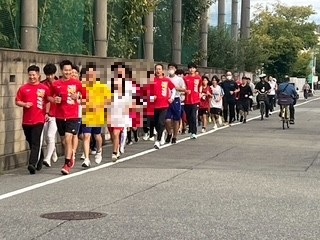 ランニングパトロールの様子