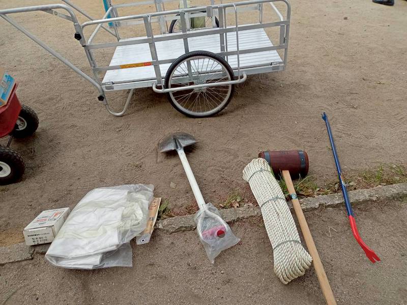 ポンプ庫の備品