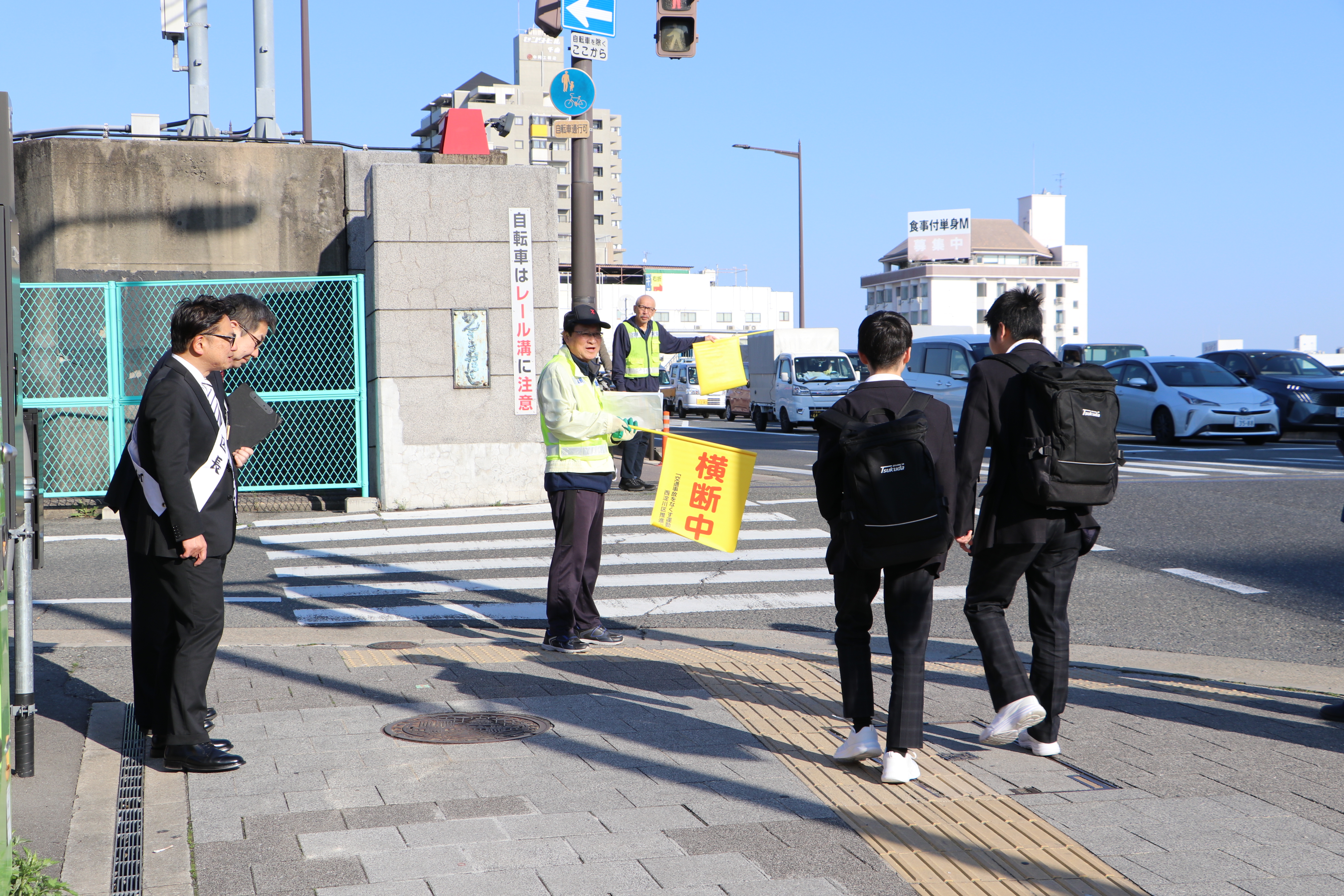 区内一斉街頭啓発指導の様子1