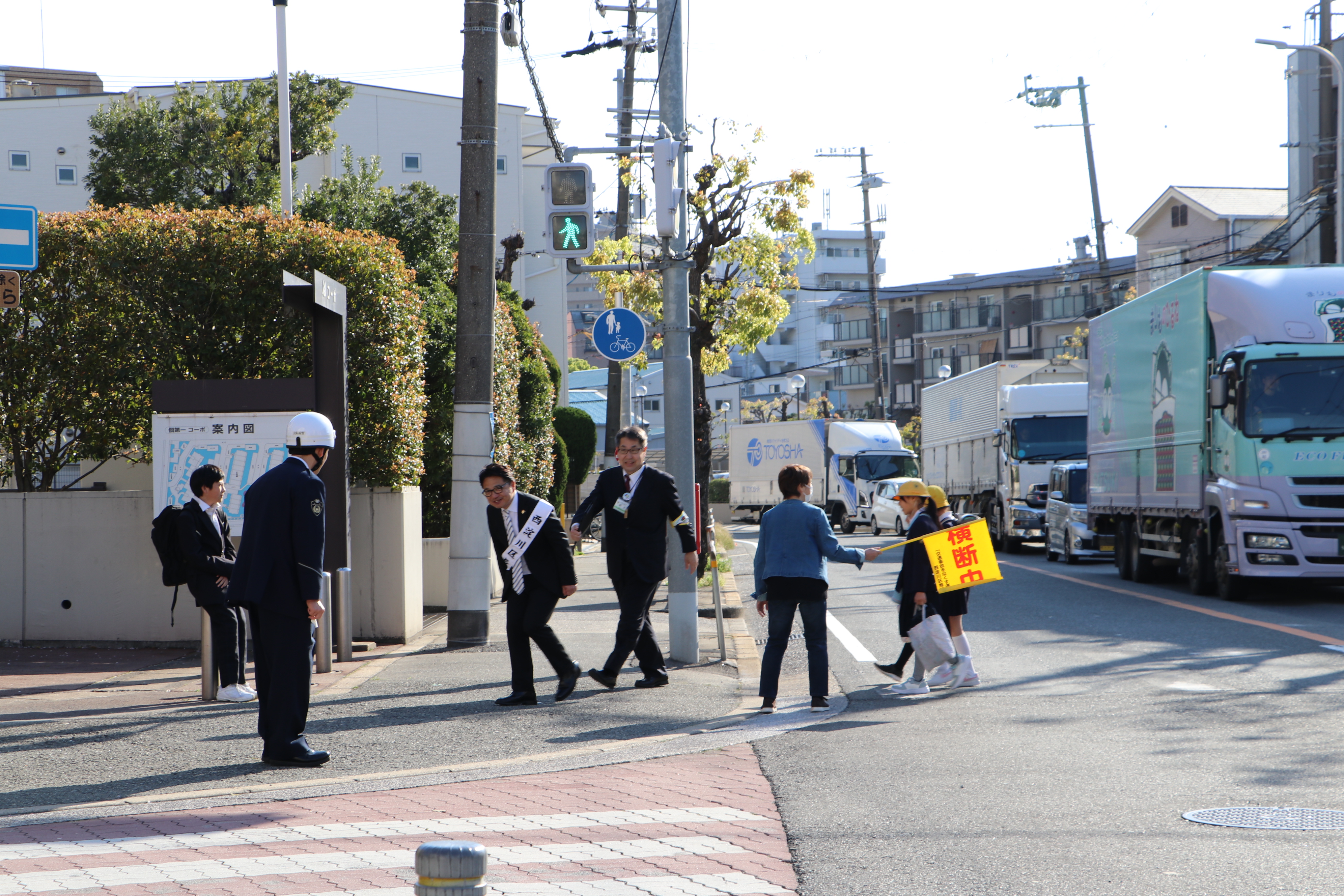 区内一斉街頭啓発指導の様子3