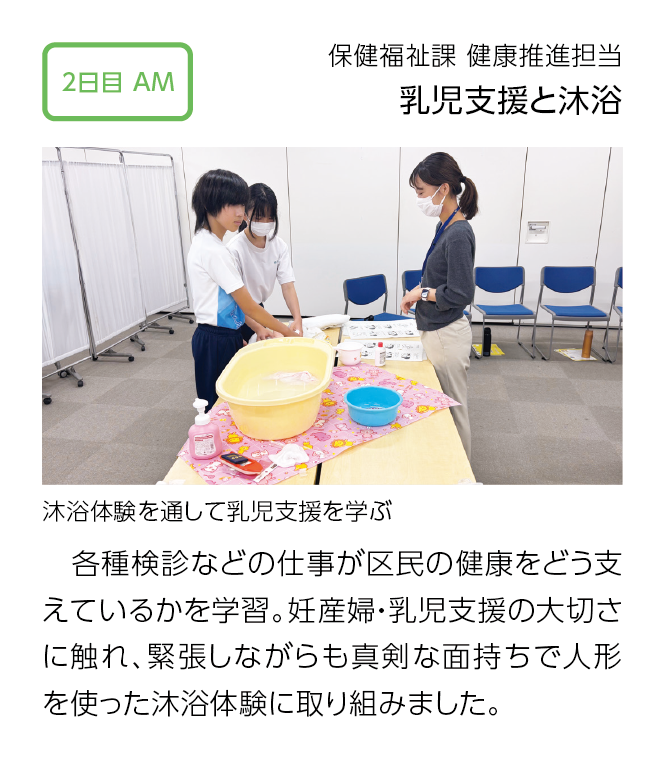 1日目AM 沐浴する様子