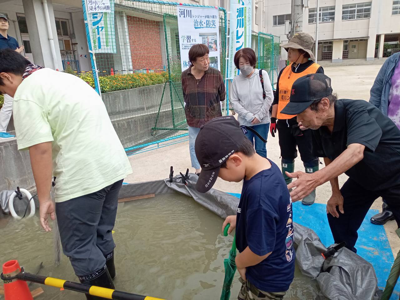 浸水歩行