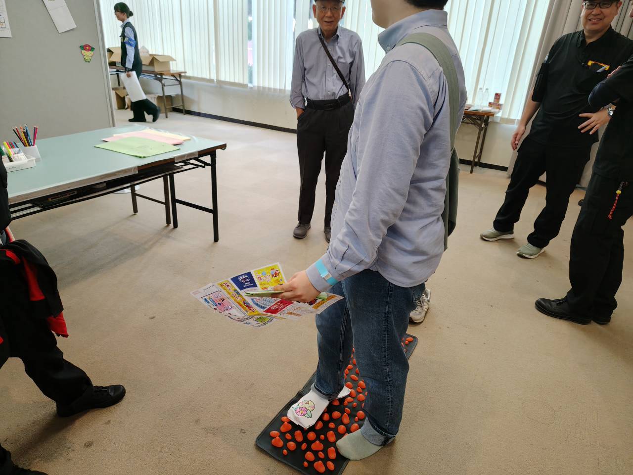 がれき歩行