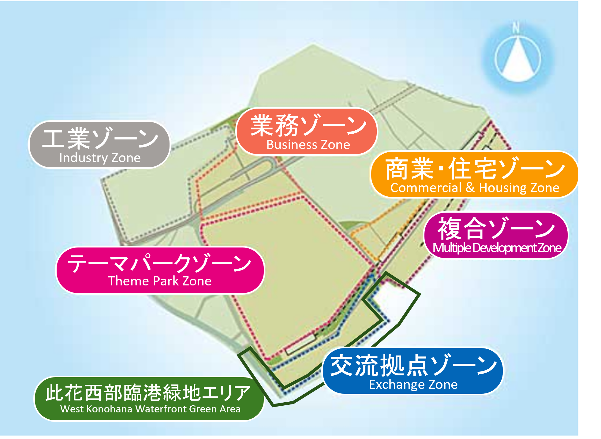 此花西部臨海地区ゾーニング
