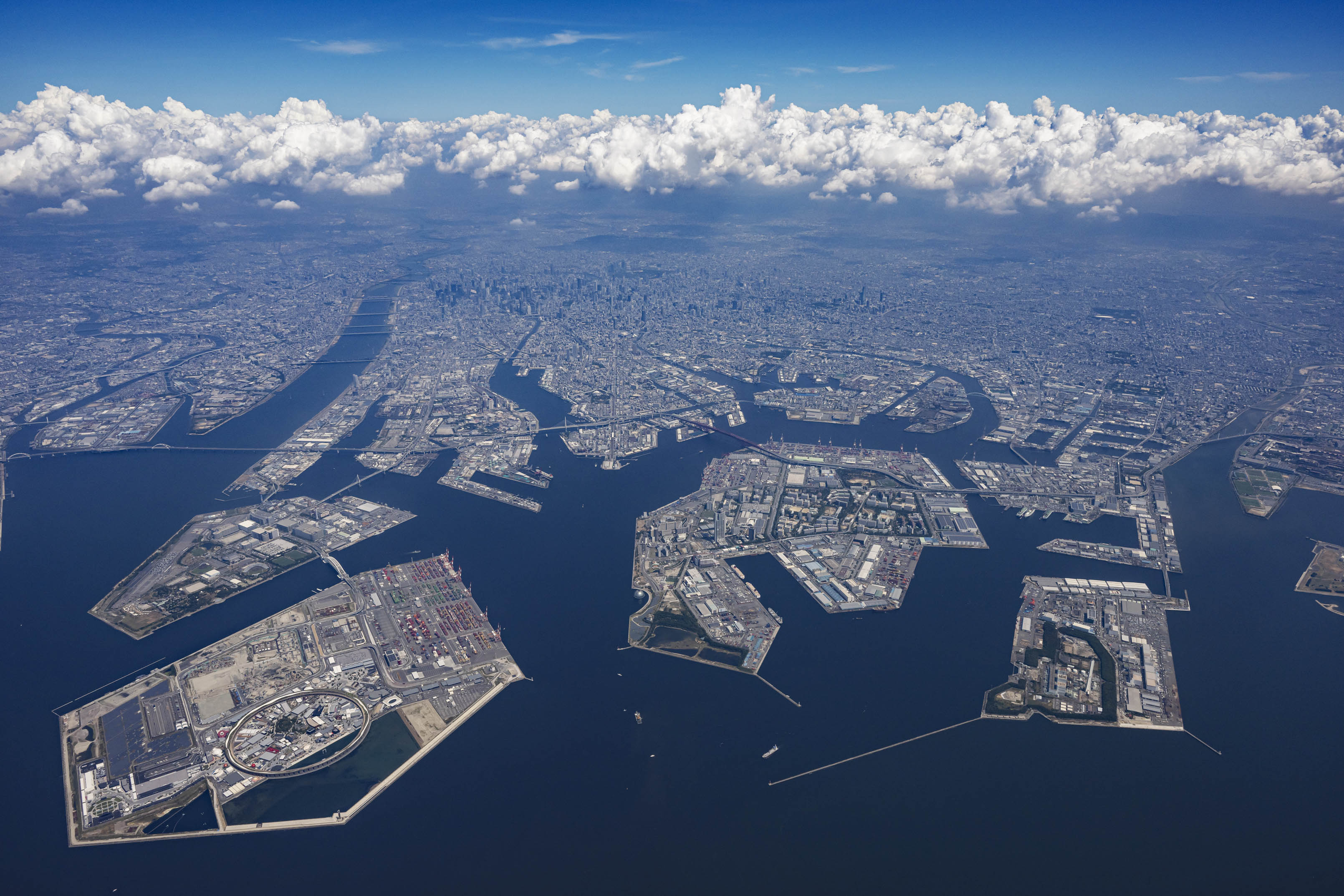 夢洲の航空写真