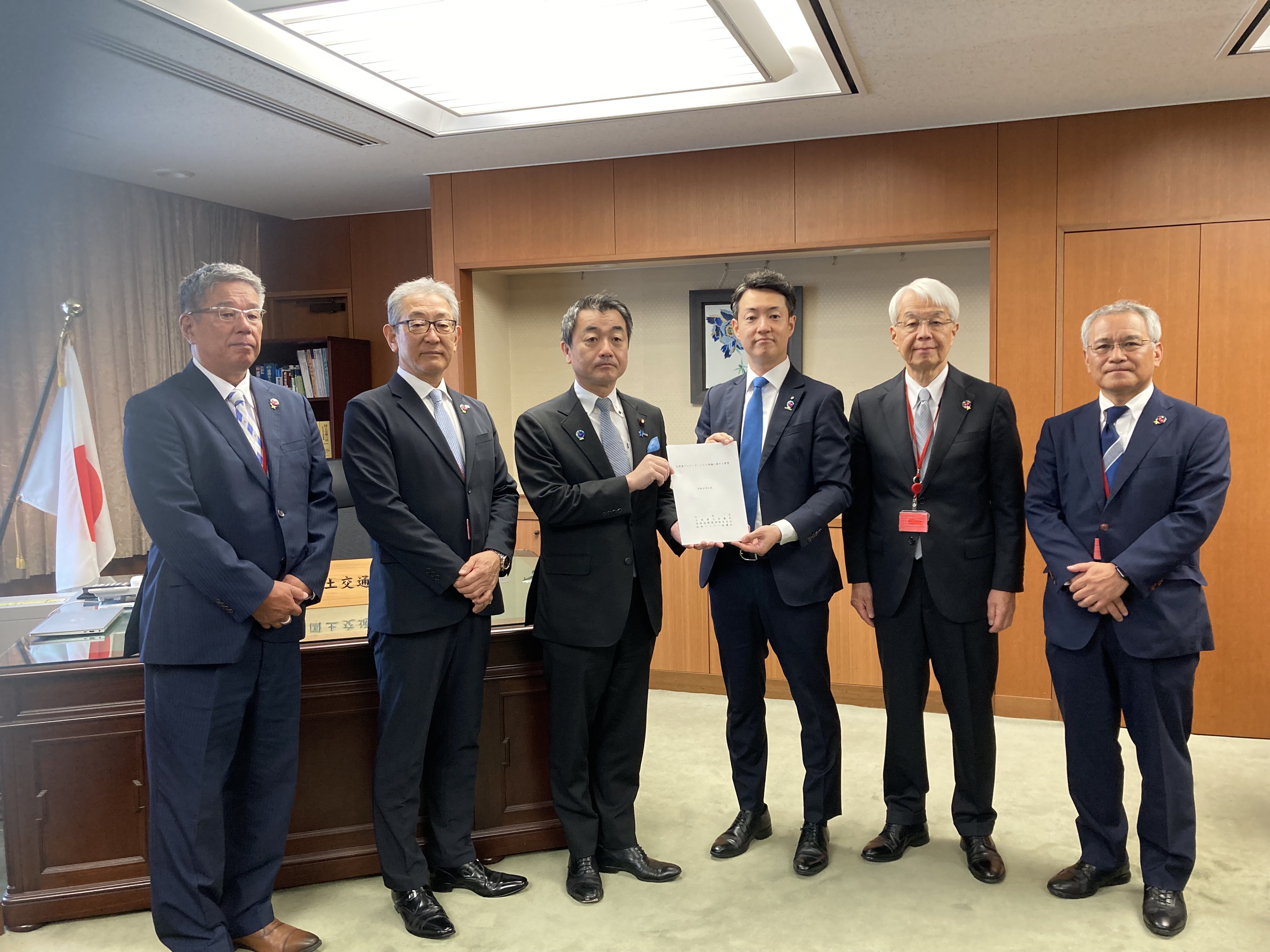 佐々木国土交通副大臣への要望活動の様子